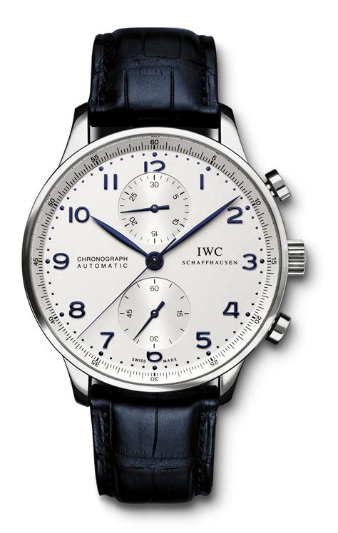 iwc portugieser chronograph acciaio nero|iwc portuguese chrono automatic.